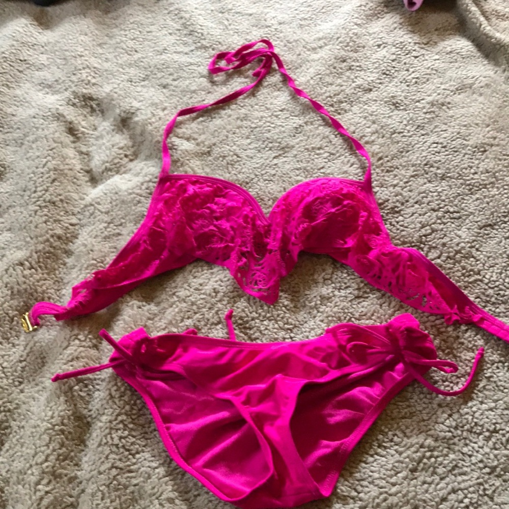 Small pink bikini both pieces